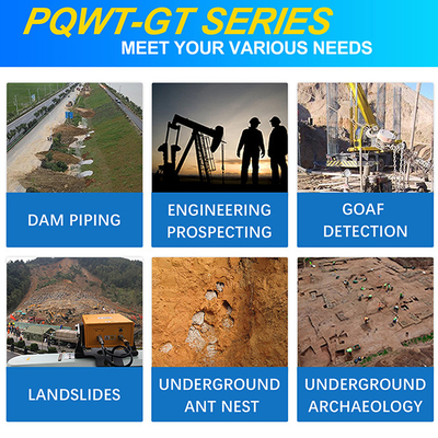 PQWT-GT2000A ভূগর্ভস্থ গভীর জলের ভাল খনন 2000 মি 3 ডি অটো ম্যাপ বিশ্লেষণ দ্রুত সনাক্তকরণ ভূগর্ভস্থ জলের সনাক্তকারী