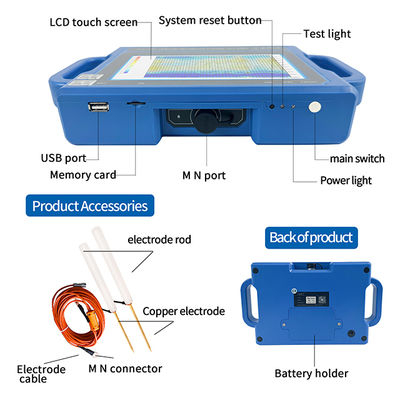 PQWT S150 ভূগর্ভস্থ জলের ডিটেক্টর 150m গভীরতা স্বয়ংক্রিয় ম্যাপিং