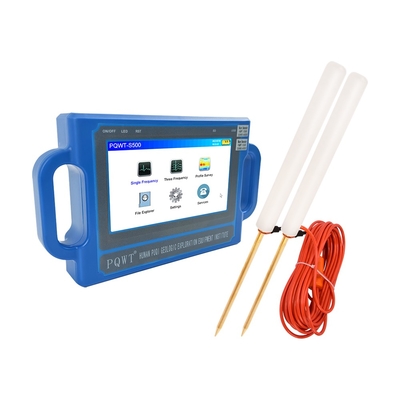 PQWT S500 জল ডিটেক্টর ৫০০ মিটার গভীরতা ৭ ইঞ্চি টাচ স্ক্রিন